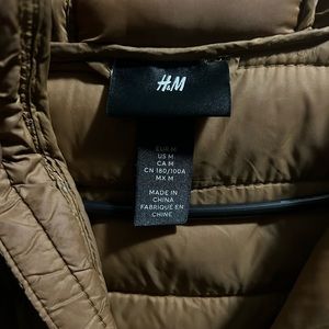 Brown H&M Puffer Jacket